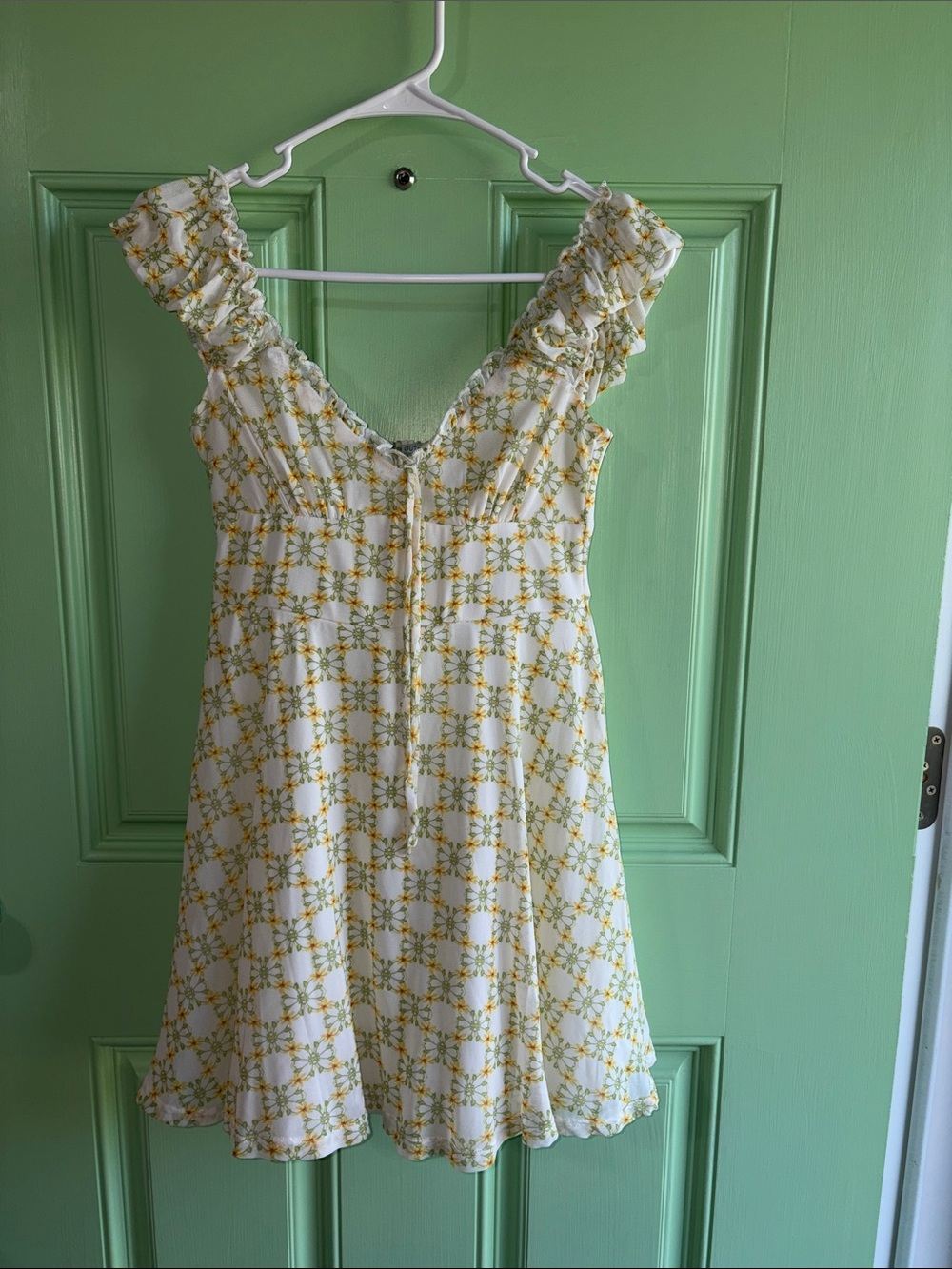 Urban Outfitters White & Yellow Floral Dress - Women’s size Medium